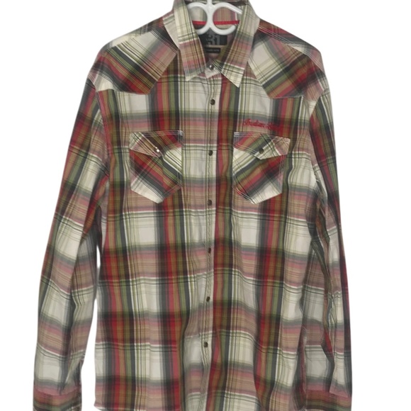 Indian Lands Men's Casual Button-Down Long Sleeves Shirt - Picture 3 of 9